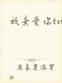 放弃爱你txt
