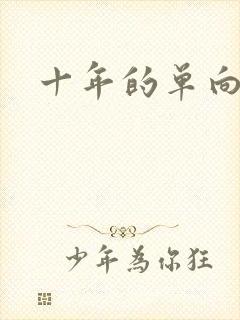 十年的单向奔赴