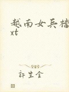 越南女兵档案txt