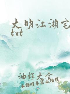 大明江湖宅女记txt