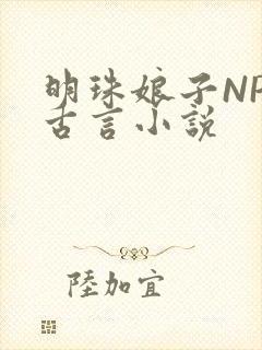 明珠娘子NPC古言小说
