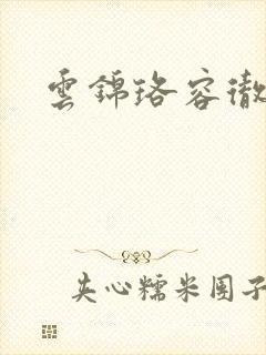 云锦珞容彻小说