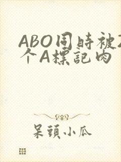 ABO同时被2个A标记肉