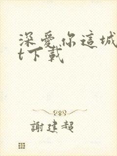 深爱你这城txt下载