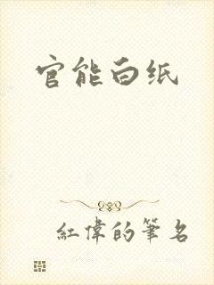 官能白纸
