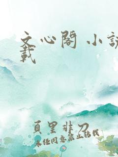 文心阁 小说连载