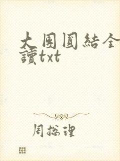 大团圆结全文阅读txt