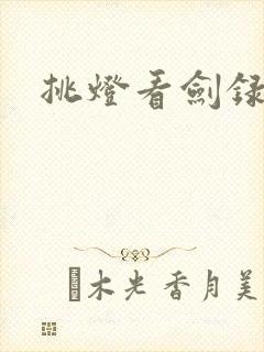 挑灯看剑录