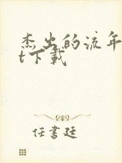 杰出的流年txt下载