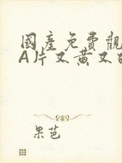 国产免费观看黄A片又黄又硬小说