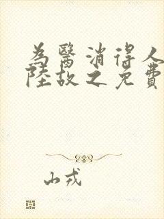 为医消得人憔悴陆故之免费阅读