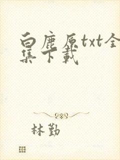 白鹿原txt全集下载