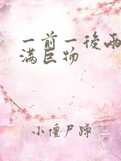 一前一后两根塞满巨物