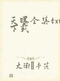 天眼全集txt下载