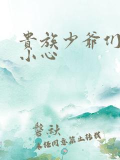 贵族少爷们 请小心