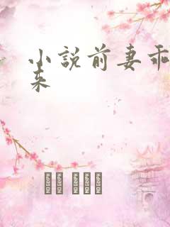 小说前妻乖乖回来