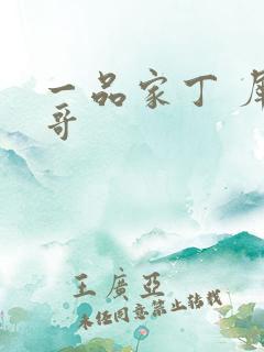 一品家丁 犀利哥