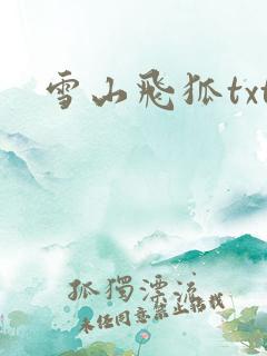 雪山飞狐txt