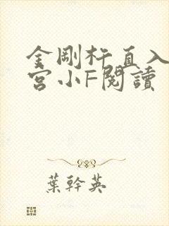 金刚杵直入莲花宫小F阅读