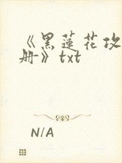 《黑莲花攻略手册》txt