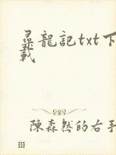 寻龙记txt下载