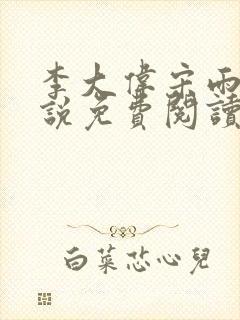 李大伟宋雨晴小说免费阅读