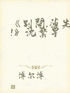 《别闹,薄先生!》沈繁星