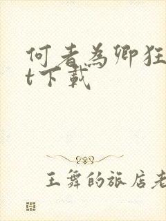 何者为卿狂txt下载