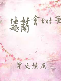 他好会txt笔趣阁