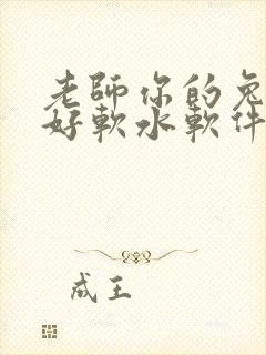 老师你的兔兔子好软水软件
