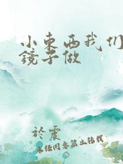 小东西我们对着镜子做