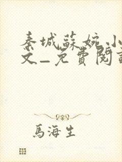 秦城苏婉小说全文_免费阅读最新