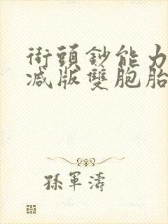 街头钞能力无删减版双胞胎