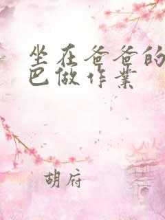 坐在爸爸的JI巴做作业