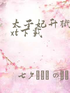 太子妃升职记txt下载