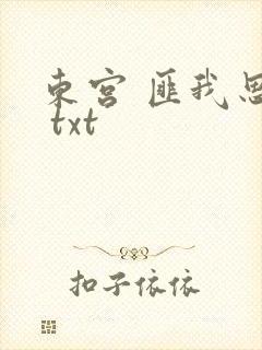 东宫 匪我思存 txt