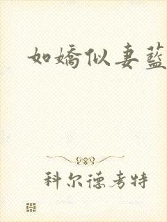 如娇似妻蓝小依