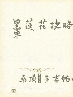 黑莲花攻略手册车