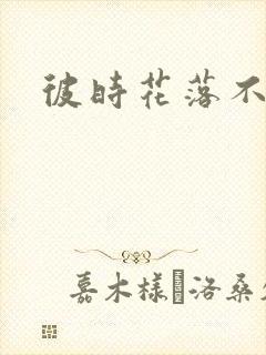 彼时花落不相逢