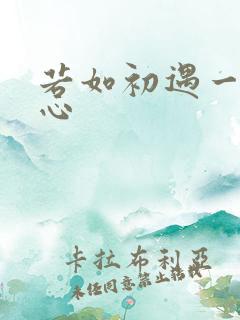 若如初遇一见倾心