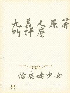 九义人原著小说叫什么