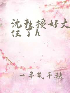 沈教授好大含不住了h