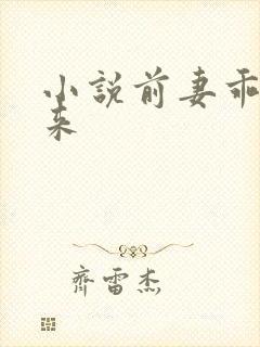 小说前妻乖乖回来