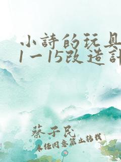 小诗的玩具日记1一15改造计划