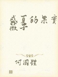 盛夏的果实 小薇子