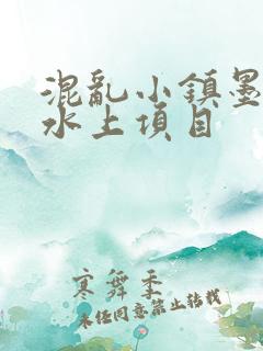 混乱小镇墨池砚水上项目