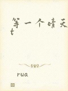 等一个晴天txt