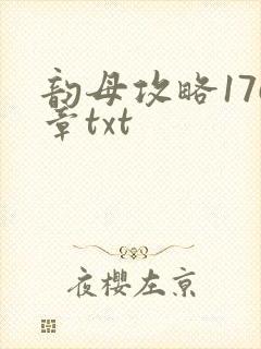 韵母攻略176章txt