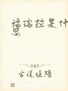 福瑞控是什么意思