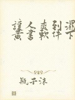 让人爽到湿的小黄书软件下载